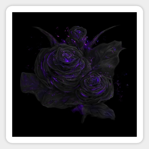 Sparkling roses - purple option Sticker by consequat